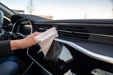NIGRIN Power Kunststoff-Pflegetücher, reinigen die Oberflächen im Auto, silikonfrei, mit Grapefruit-Minze-Duft, 15 Stück - 5