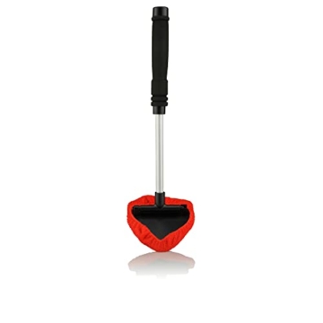 NIGRIN Scheiben-Innenreiniger, mit Teleskop-Griff, inklusive waschbaren und wiederverwendbaren Mikrofaserpads - 1