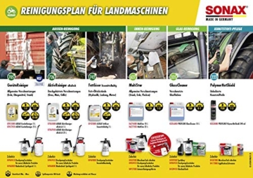 SONAX AGRAR AktivReiniger alkalisch (5 Liter) sehr ergiebiges und effektives Konzentrat, bietet extreme Reinigungsleistung auch bei verhärteten Schmutzbelägen | Art-Nr. 07265000 - 6