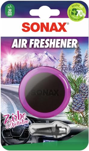 SONAX Air Freshener Zirbe (1 Stück) frischer Duft und lang anhaltendes Dufterlebnis für den Fahrzeuginnenraum | Art-Nr. 03670410 - 1