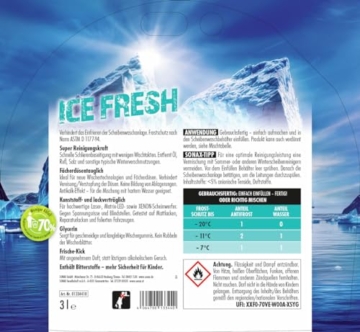 SONAX AntiFrost+KlarSicht IceFresh Gebrauchsfertig bis -20° C (3 Liter) schneller, schlierenfreier und effektiver Scheibenreiniger für den Winter | Art-Nr. 01334410, unbekannt - 2