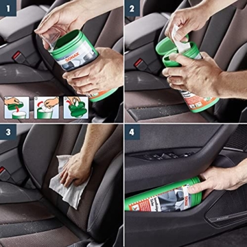 SONAX InnenReinigungsTücher Box (25 Stück) zur schnellen, einfachen und gründlichen Reinigung aller Flächen im Fahrzeuginnenraum | Art-Nr. 04122000 - 5