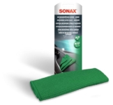 SONAX MicrofaserTuch Scheibe + Innen (1 Stück) zur Reinigung von Glas, Displays und Anderen Oberflächen im Innenraum wie z.B. Polster oder Cockpit | Art-Nr. 04984000 - 1