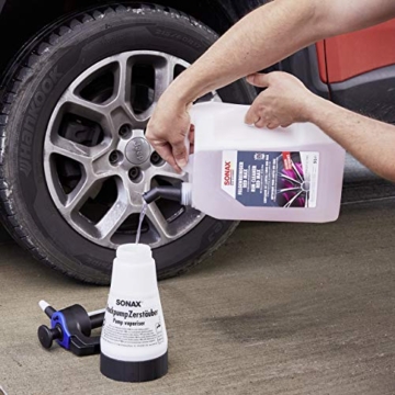 SONAX PROFILINE FelgenReiniger Red Max (5 Liter) entfernt stärksten Bremsstaub mit Farbumschlag | Art-Nr. 02315050 - 6
