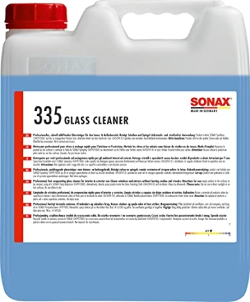 SONAX PROFILINE Glass Cleaner (10 Liter) Glasreiniger für den Innen- und Außenbereich für den professionellen Einsatz | Art-Nr.03356000 - 1