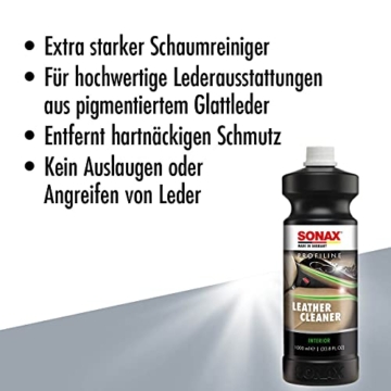 SONAX PROFILINE LeatherCleaner (1 Liter) extra starker Schaum-Lederreiniger für hochwertige Lederausstattungen aus pigmentiertem Glattleder / Art-Nr. 02703000 - 3