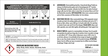 SONAX PROFILINE Microfibre Wash (1 Liter) spezielles Flüssigwaschmittel für Microfasertücher und Polierscheiben | Art-Nr. 04523000 - 3