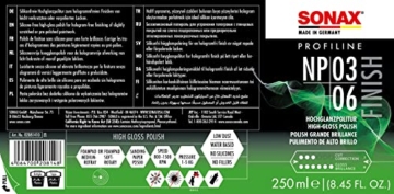 SONAX PROFILINE NP 03-06 (250 ml) zum professionellen Polieren von matten und verkratzten Lacken | Art-Nr. 02081410 - 2