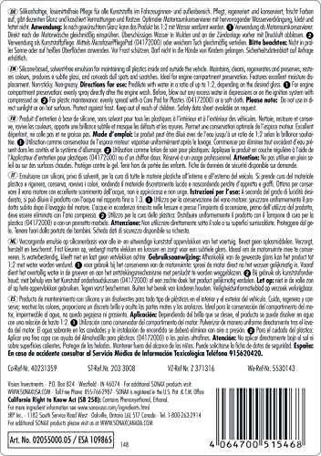 SONAX PROFILINE PlasticCare (5 Liter) Kunststoffpfleger frischt Farben auf, pflegt & kaschiert Verkratzungen auf Kunststoff, Art-Nr. 02055000 - 2