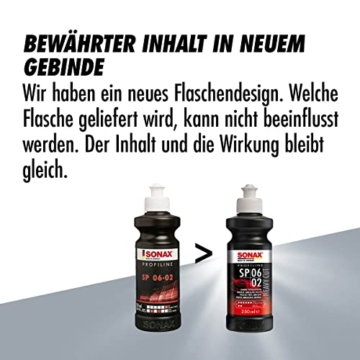 SONAX PROFILINE SP 06-02 (250 ml) silikonfreie Schleifpaste zum Abschleifen von verwitterten und verkratzten Lackschichten | Art-Nr. 03201410 - 4