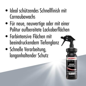 SONAX PROFILINE SpeedProtect (1 Liter) schützendes Schnellfinish für neue, neuwertige oder mit einer Politur aufbereitete Lackoberflächen | Art-Nr. 02884050 - 3