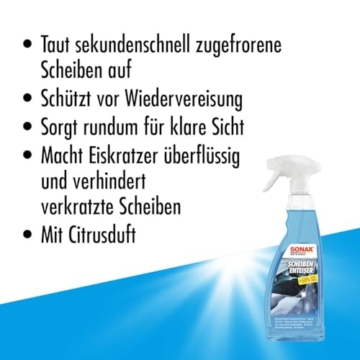 SONAX ScheibenEnteiser (750 ml) sekundenschnelles enteisen von Scheiben ohne kratzen und eine rundum klare Sicht im Winter | Art-Nr. 03314410 - 3