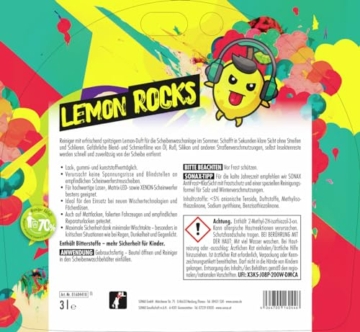 SONAX ScheibenReiniger gebrauchsfertig Lemon Rocks (3 Liter) entfernt Insekten-, Öl-, Silikon- und typische Straßenverschmutzungen | Art-Nr. 01604410 - 2