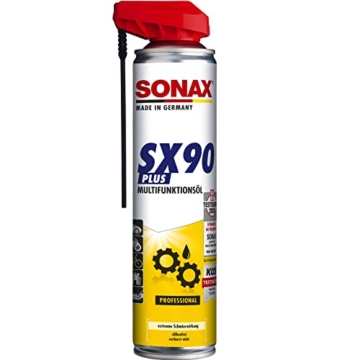 SONAX SX90 PLUS mit EasySpray (400 ml) Multifunktionsöl mit extremer Schmierwirkung, schützt, konserviert, reinigt & pflegt, silikonfrei, transparent | Art-Nr. 04744000 - 1