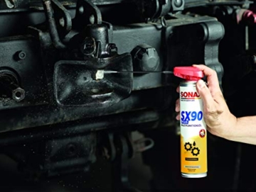 SONAX SX90 PLUS mit EasySpray (400 ml) Multifunktionsöl mit extremer Schmierwirkung, schützt, konserviert, reinigt & pflegt, silikonfrei, transparent | Art-Nr. 04744000 - 5