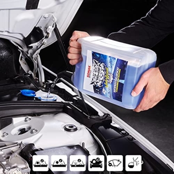 SONAX WinterBeast AntiFrost+KlarSicht Gebrauchsfertig bis -20 °C (5 Liter) schneller, schlierenfreier und effektiver Scheibenreiniger für den Winter | Art-Nr. 01355000 - 5