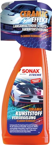 SONAX XTREME Ceramic KunststoffVersiegelung (750 ml) pflegt den Kunststoff und sorgt für Intensive Farbauffrischung | Art-Nr. 02264000 - 1
