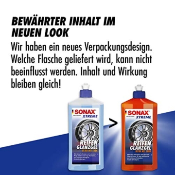 SONAX XTREME ReifenGlanzGel (500 ml) pflegt & schützt Gummi & Reifen vor Rissbildung & Farbausbleichung, lang anhaltender Reifenglanz | Art-Nr. 02352410 - 4