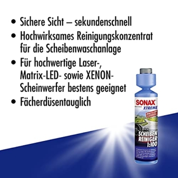 SONAX XTREME ScheibenReiniger 1:100 (250 ml) sorgt sekundenschnell für klare Sicht | Art-Nr. 02711410 , (1er Pack) - 3