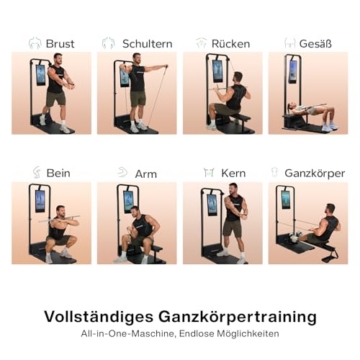 Speediance Gym Monster 2 Smart Home Gym, Upgraded AI-Powered Home Workout Maschine, Multifunktionale Smith Maschine, Ganzkörper-Krafttraining Fitnessgeräte, All-in-One Workout Station(Family Plus 2.0) - 4