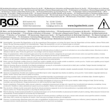 BGS 7873 | Rangier-Wagenheber | hydraulisch | 3,0 t | Hubhöhe 75 - 510 mm | Doppelhubkolben-Mechanik | Hubteller Ø 110 mm | 2 öl- und säurebeständige Stahl-Lenkrollen - 5