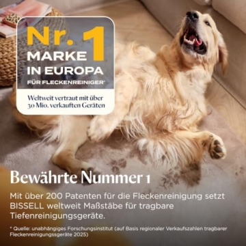 BISSELL SpotClean Pet Pro Teppichreiniger 750W 15585 | Polsterreiniger für Schmutzflecken, Waschsauger für Haustierhalter, Nasssauger für Teppiche, Polster, Auto & mehr - 2