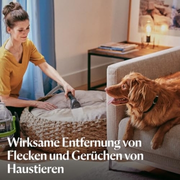 BISSELL SpotClean Pet Pro Teppichreiniger 750W 15585 | Polsterreiniger für Schmutzflecken, Waschsauger für Haustierhalter, Nasssauger für Teppiche, Polster, Auto & mehr - 3
