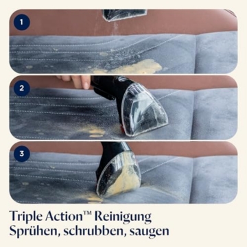 BISSELL SpotClean Pet Pro Teppichreiniger 750W 15585 | Polsterreiniger für Schmutzflecken, Waschsauger für Haustierhalter, Nasssauger für Teppiche, Polster, Auto & mehr - 5