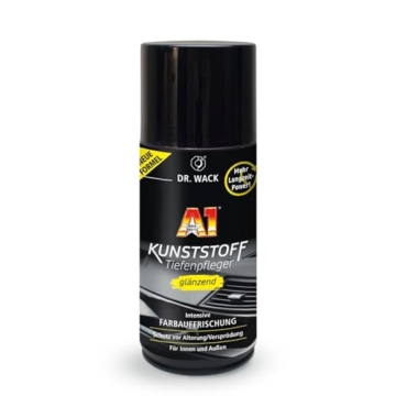 DR. WACK - A1 Kunststoff Tiefenpfleger glänzend 250 ml - Auto Kunststoffpflege für innen & außen - UV-Schutz & Schutz vor Alterung/Versprödung - Hochwertige Autopflege - 1