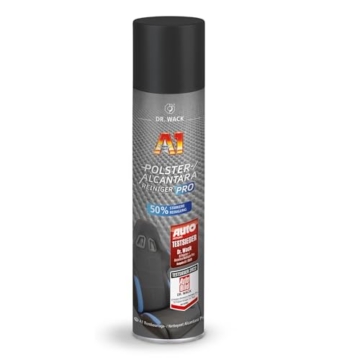 DR. WACK - A1 Polster-/Alcantara Reiniger Pro 400 ml - Effektiver Polsterreiniger gegen hartnäckige Flecken - Fleckenentferner Autositze - Geruchsneutralisierer Auto - Hochwertige Autopflege - 1
