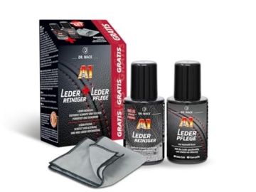 Dr. Wack – Lederpflege-Set: A1 Leder-Reiniger + A1 Leder-Pflege je 250 ml I Auto-Lederreiniger & Auto-Lederpflege mit Jojobaöl I Für Glattleder & Kunstleder I Hochwertige Autopflege – Made in Germany - 1