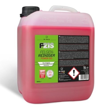 DR. WACK P21S Felgenreiniger Power Gel 5 Liter - Felgen-Spray mit Gel-Formel & Wirkindikator - Schnelle & schonende Reinigung - Hochwertige Autopflege - 1