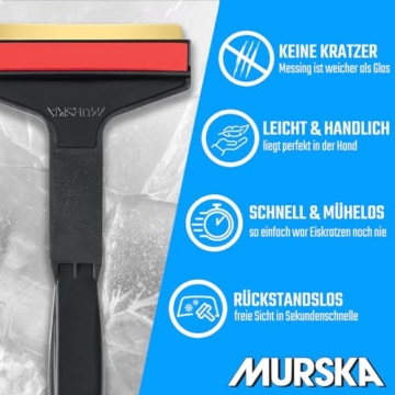 Eiskratzer Auto Messing Murska Scheibenkratzer Auto mit Messingklinge - 2