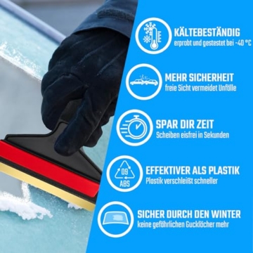 Eiskratzer Auto Messing Murska Scheibenkratzer Auto mit Messingklinge - 4