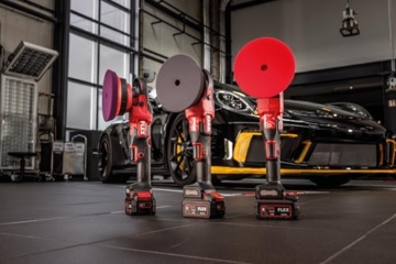 Flex Akku-Exzenterpolierer mit Freilauf 18 V XFE 15 150 18-EC C (mit Gasgebeschalter, einfache Drehzahlverstellung, ergonomisch) 532647 - 6