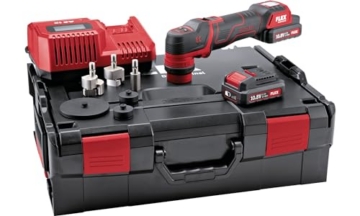 Flex Akku Polierer 10,8 V (Poliermaschine) PXE 80 10,8-EC/2,5 Set - 418102, Schwarz / Rot - 1