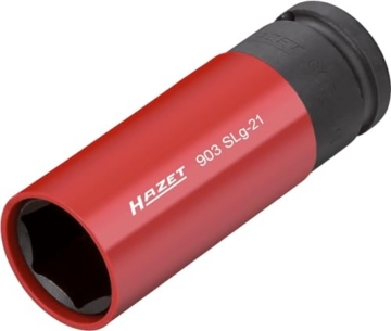 HAZET Kraft-Steckschlüsseleinsatz 903SLG-21, 1/2 Zoll (12,5 mm) Vierkant | 1/2 Zoll (12,5 mm) Vierkant hohl, Antrieb 1/2 Zoll (12,5 mm) Vierkant hohl, Abtrieb Außen-Tractionsprofil Sechskant, SW 21 mm - 2