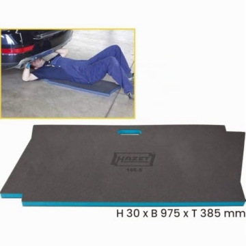 HAZET Mechaniker Matte 195-5, Höherer Komfort durch bessere Schaumqualität | Länge 975 mm, Breite 385 mm, Höhe 30 mm, 790 g, L x B x H: 975 mm x 385 mm x 30 mm, In HAZET Logoform, Abwischbar, Tragegriff - 2