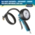 HAZET Reifenfüll-Messgerät, geeicht 9041G-1, Manometer-⌀ 80 mm | 585 g, 0-10 bar, Schlauchlänge 1000mm, Schlauch mit integriertem Momentstecknippel, für PKW, Motorrad usw. - 2