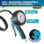 HAZET Reifenfüll-Messgerät, geeicht 9041G-1, Manometer-⌀ 80 mm | 585 g, 0-10 bar, Schlauchlänge 1000mm, Schlauch mit integriertem Momentstecknippel, für PKW, Motorrad usw. - 4