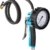HAZET Reifenfüll-Messgerät, geeicht 9041G-1, Manometer-⌀ 80 mm | 585 g, 0-10 bar, Schlauchlänge 1000mm, Schlauch mit integriertem Momentstecknippel, für PKW, Motorrad usw. - 1