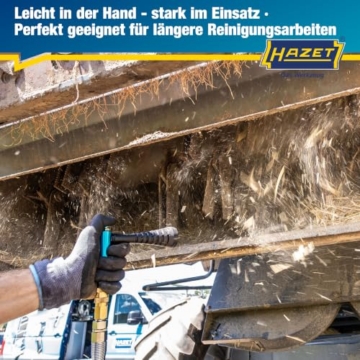 HAZET Turbo Ausblaspistole 9040T-1, Sehr handliche Ausführung, Länge 150 mm | Breite 42.5 mm, Höhe 96 mm, Betriebsdruck 6.3 bar, 163 g, Schalldruckpegel 91 dB(A) Lp A, Luftbedarf 80 l/min - 3