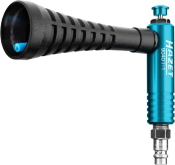 HAZET Turbo Ausblaspistole 9040T-1, Sehr handliche Ausführung, Länge 150 mm | Breite 42.5 mm, Höhe 96 mm, Betriebsdruck 6.3 bar, 163 g, Schalldruckpegel 91 dB(A) Lp A, Luftbedarf 80 l/min - 1