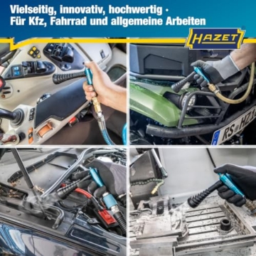 HAZET Turbo Ausblaspistole 9040T-1, Sehr handliche Ausführung, Länge 150 mm | Breite 42.5 mm, Höhe 96 mm, Betriebsdruck 6.3 bar, 163 g, Schalldruckpegel 91 dB(A) Lp A, Luftbedarf 80 l/min - 5