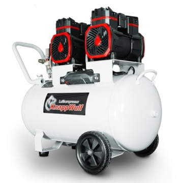 KnappWulf Flüsterkompressor KW6070 10 Bar 70L 3000W 4PS 69dB 230V ölfrei - 2