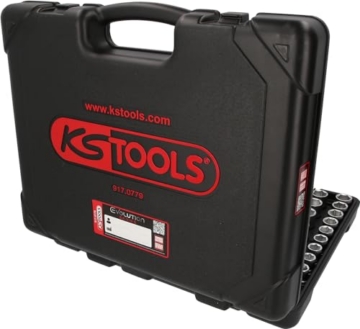 KS Tools 917.0779 Steckschlüssel-Satz, Cr-V, 179-teilig | Evolution Serie | 72-Zahn Umschaltknarren 1/4