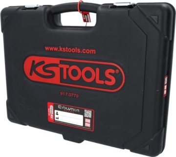 KS Tools 917.0779 Steckschlüssel-Satz, Cr-V, 179-teilig | Evolution Serie | 72-Zahn Umschaltknarren 1/4
