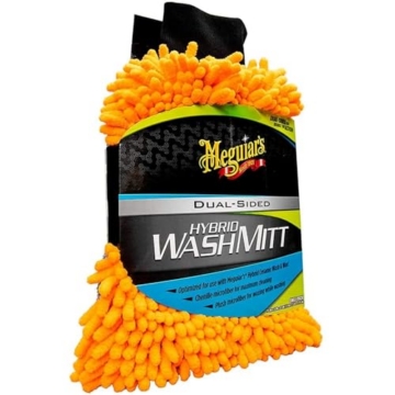 Meguiar's Hybrid Wash Mitt Waschhandschuh - Beidseitige Mikrofaser für optimale Reinigung und Schutz, Maschinenwaschbar, wiederverwendbar, kratzfrei, Autopflege, X210200EU - 4