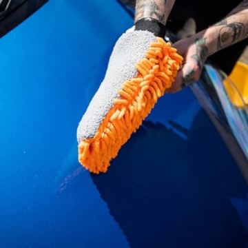 Meguiar's Hybrid Wash Mitt Waschhandschuh - Beidseitige Mikrofaser für optimale Reinigung und Schutz, Maschinenwaschbar, wiederverwendbar, kratzfrei, Autopflege, X210200EU - 7