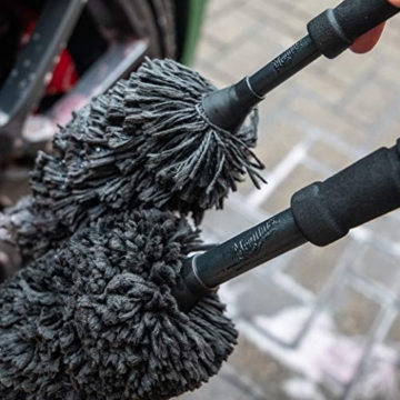 Meguiar's Supreme Wheel Brush - Felgenbürste Auto - Felgenreiniger Alufelgen - Sanfte + effektive Bürste für alle Felgentypen und Felgenoberflächen - Größe: Large 47x10cm - 6